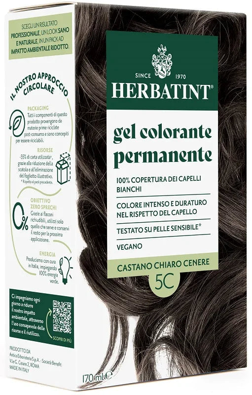 Herbatint 5c castano chiaro cenere 170 ml - Farmaspeed