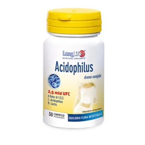 LONGLIFE ACIDOPHILUS 30 COMPRESSE MASTICABILI - Farmaspeed