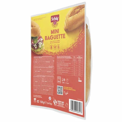 SCHAR MINI BAGUETTE SENZA LATTOSIO 2 X 75 G - Farmaspeed