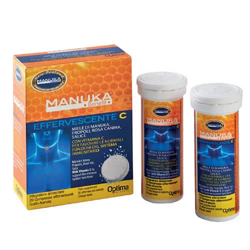 MANUKA BENEFIT EFFERVESCENTE C 20 COMPRESSE - Farmaspeed