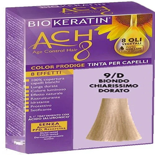 BIOKERATIN ACH8 COLOR PRODIGE 9/D BIONDO CHIARISSIMO DORATO - Farmaspeed