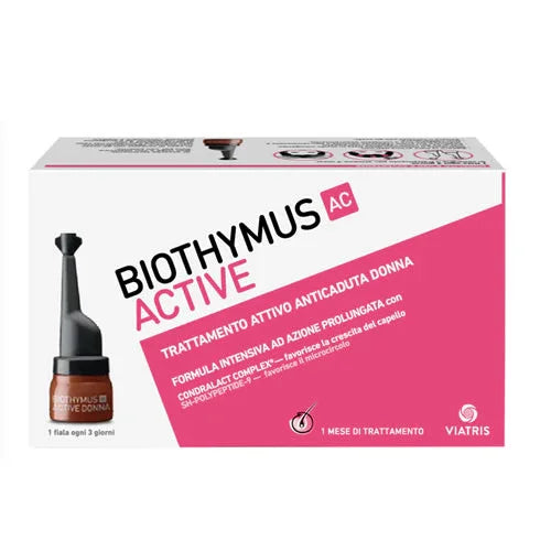 BIOTHYMUS AC ACTIVE TRATTAMENTO ATTIVO ANTICADUTA DONNA 10 FIALE - Farmaspeed