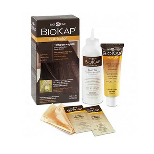 BIOKAP NUTRICOLOR DELICATO 1,0 NERO NATURALE TINTA TUBO + FLACONE - Farmaspeed