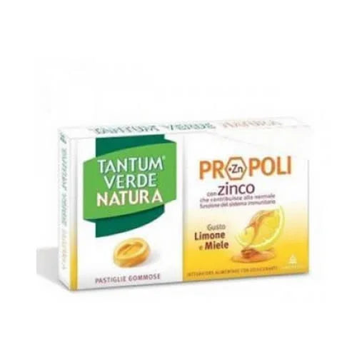 TANTUM VERDE NATURA 15 PASTIGLIE GOMMOSE LIMONE & MIELE - Farmaspeed