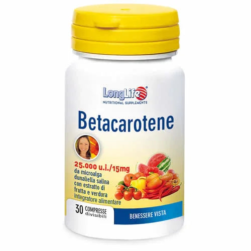 LONGLIFE BETACAROTENE 25000 UI 30 COMPRESSE - Farmaspeed
