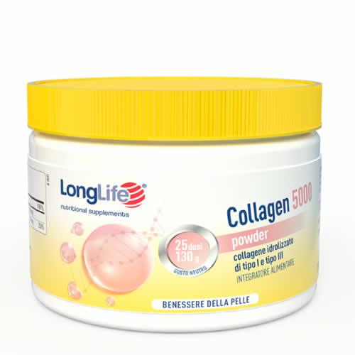 LONGLIFE COLLAGEN 5000 POWDER 130 G - Farmaspeed
