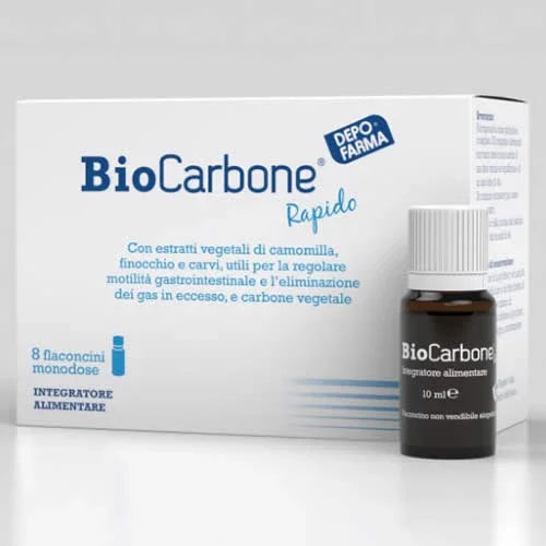 BIOCARBONE RAPIDO 8 FLACONCINI - Farmaspeed