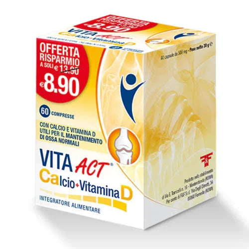 VITA ACT CALCIO + VITAMINA D 60 COMPRESSE - Farmaspeed
