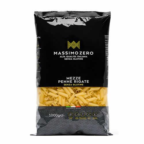 MASSIMO ZERO MEZZE PENNE RIGATE 1 KG - Farmaspeed