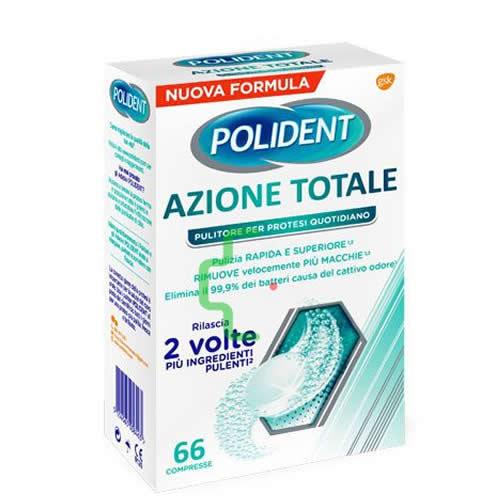 POLIDENT AZIONE TOTALE 66 COMPRESSE PULITORE PER PROTESI QUOTIDIANO - Farmaspeed