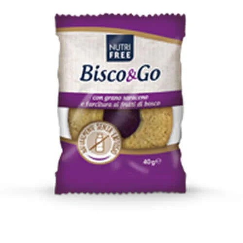 NUTRIFREE BISCO&GO CON GRANO SARACENO E FARCITURA AI FRUTTI DI BOSCO 40 G - Farmaspeed
