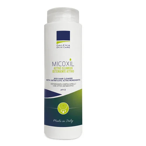 MICOXIL ACTIVE CLEANSER DETERGENTE PER CORPO E CAPELLI PH 4,5 250 ML - Farmaspeed