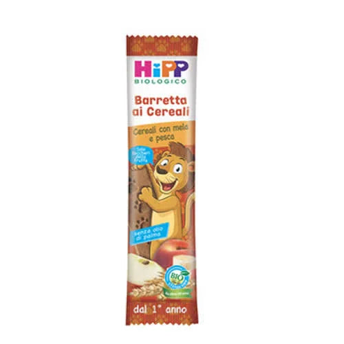 HIPP BIO BARRETTA AI CEREALI CON MELA/PESCA 20 G - Farmaspeed