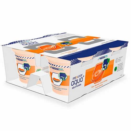 RESOURCE AQUA ACQUA GELIFICATA+ORANGE CUP 6 4X125 G - Farmaspeed