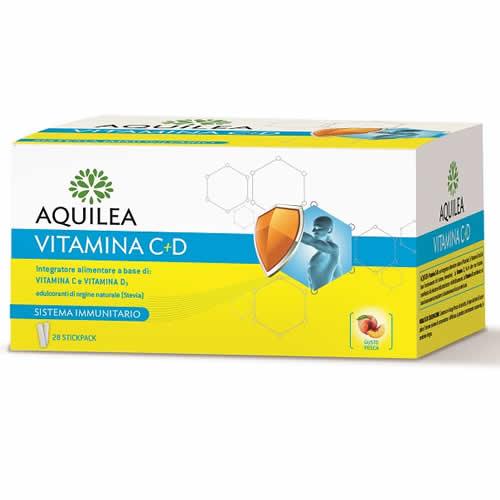 AQUILEA VITAMINA C+D 28 BUSTINE STICK - Farmaspeed