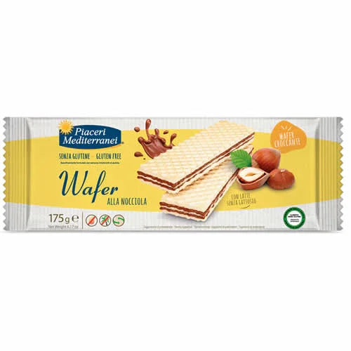 PIACERI MEDITERRANEI WAFER NOCCIOLA 175 G - Farmaspeed