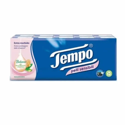 TEMPO FAZZOLETTI PELLI SENSIBILI 10X9 PEZZI - Farmaspeed