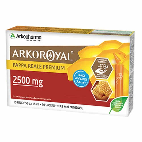 ARKOROYAL PAPPA REALE 2500 MG SENZA ZUCCHERO 10 FIALE - Farmaspeed