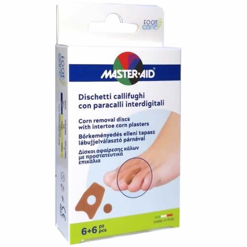 DISCHETTO CALLIFUGO 6 PEZZI + PARACALLO 6 PEZZI INTERDIGITALI MASTER-AID FOOTCARE B5 - Farmaspeed