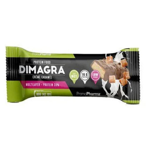 DIMAGRA PROTEIN BARRETTA 33% CREAM CARAMEL 50 G - Farmaspeed