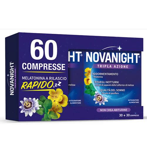 NOVANIGHT TRIPLA AZIONE SONNO RIGENERANTE 60 COMPRESSE - Farmaspeed