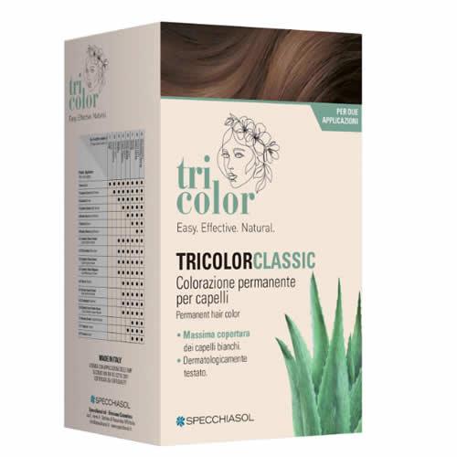 TRICOLOR CLASSIC 6,3 NOCCIOLA 2 TUBI 50 ML + 2 SHAKER 50 ML + 4 BUSTINE 8 ML - Farmaspeed
