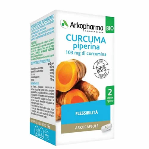 ARKOCPS CURCUMA + PIPERINA 40 CAPSULE - Farmaspeed