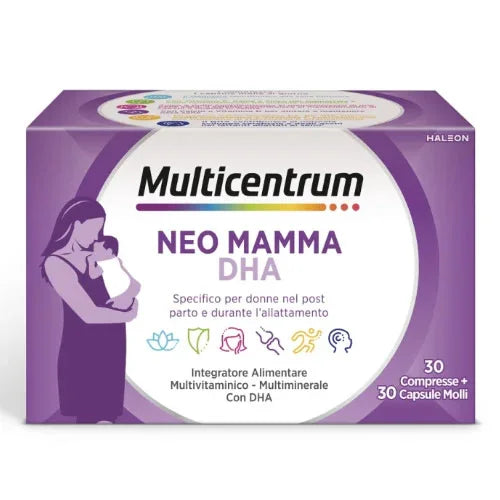 MULTICENTRUM NEO MAMMA DHA 30 COMPRESSE + 30 CAPSULE MOLLI - Farmaspeed