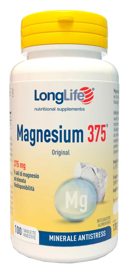 LONGLIFE MAGNESIUM 375 ORIGINAL 375 MG 100 TAVOLETTE - Farmaspeed