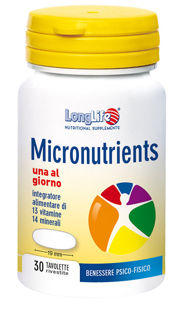 LONGLIFE MICRONUTRIENTS 30 TAVOLETTE RIVESTITE - Farmaspeed