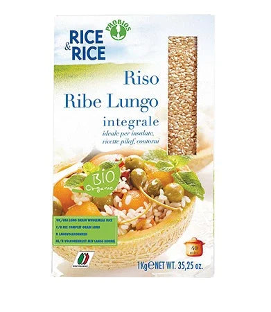 RICE&RICE RISO LUNGO RIBE INTEGRALE 1 KG - Farmaspeed