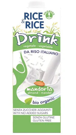 RICE&RICE BEVANDA DI RISO ALLE MANDORLE 1 LITRO - Farmaspeed
