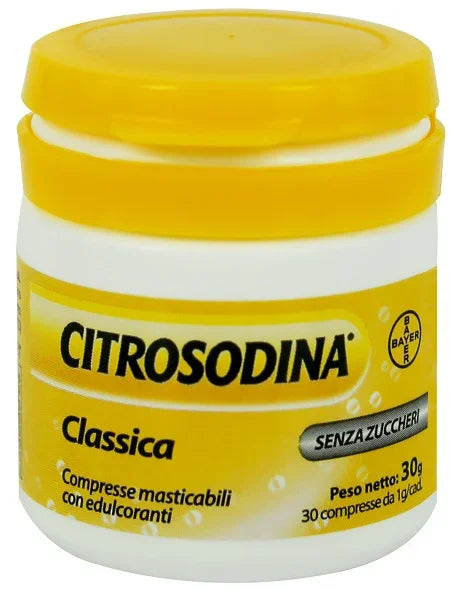 CITROSODINA CLASSICA 30 COMPRESSE MASTICABILI - Farmaspeed