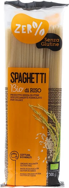 ZERO% GLUTINE PASTA RISO SPAGHETTI SENZA GLUTINE BIO 500 G - Farmaspeed
