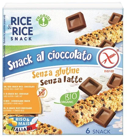 RICE&RICE SNACK DI RISO AL CIOCCOLATO 6 X 21 G SENZA LIEVITO - Farmaspeed