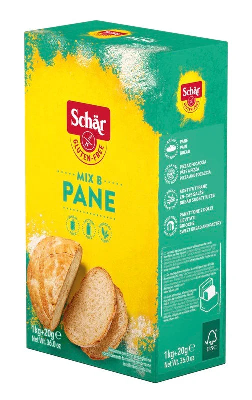 SCHAR MIX B PREPARATO PANE SENZA LATTOSIO 1 KG + 20 G - Farmaspeed