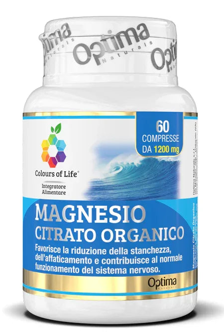 COLOURS OF LIFE MAGNESIO CITRATO ORGANICO 60 COMPRESSE 1200 MG - Farmaspeed
