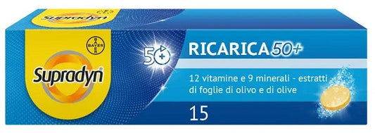 SUPRADYN RICARICA 50+ 15 COMPRESSE EFFERVESCENTI - Farmaspeed