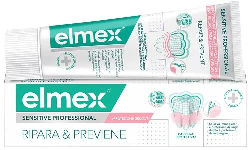 DENTIFRICIO ELMEX SENSITIVE RIPARA & PREVIENE 75 ML - Farmaspeed