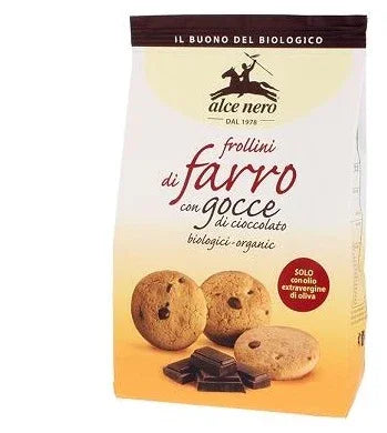 FROLLINO DI FARRO CON GOCCE CIOCCOLATO BIO 300 G - Farmaspeed