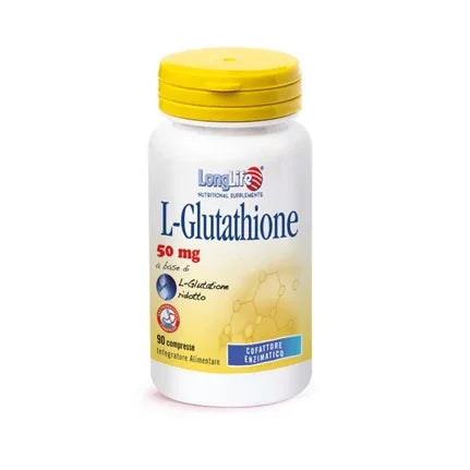 LONGLIFE L-GLUTATHIONE 50 MG 90 COMPRESSE - Farmaspeed