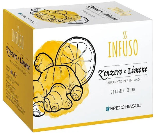 INFUSO TISANA ZENZERO + LIMONE 20 FILTRI - Farmaspeed