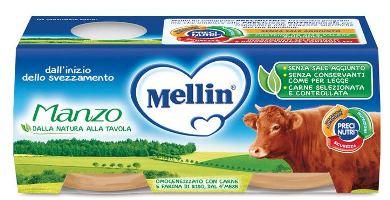 MELLIN OMOGENEIZZATO MANZO 2X120 G - Farmaspeed