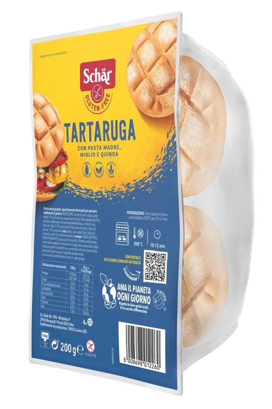 SCHAR TARTARUGA PANE SENZA LATTOSIO 200 G - Farmaspeed