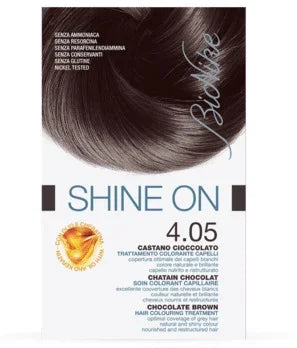 BIONIKE SHINE ON TRATTAMENTO COLORANTE CAPELLI CASTANO CIOCCOLATO 4.05 - Farmaspeed