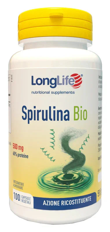 LONGLIFE SPIRULINA BIO 500 MG 100 CAPSULE VEGETALI - Farmaspeed
