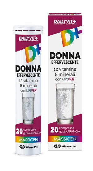 MASSIGEN DONNA MULTIVITAMINICO E MULTIMINERALE EFFERVESCENTE 20 COMPRESSE