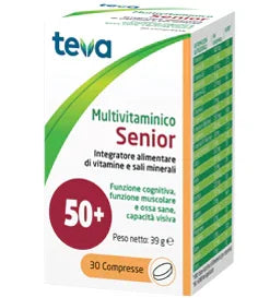 MULTIVITAMINICO SENIOR TEVA 30 COMPRESSE 39 G - Farmaspeed