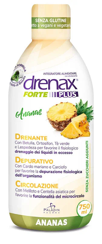 DRENAX FORTE PLUS ESOTICO CON ESTRATTO D'ANANAS 750 ML - Farmaspeed