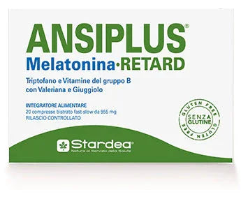 ANSIPLUS RETARD MELATONINA 20 COMPRESSE BISTRATO FAST SLOW 955 MG - Farmaspeed